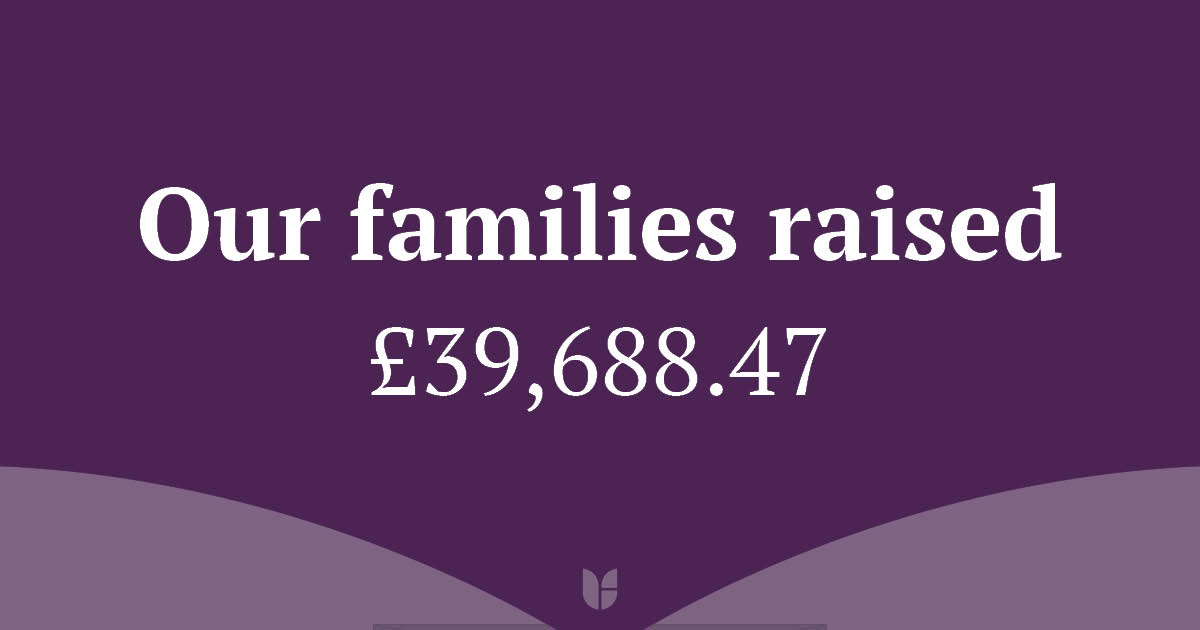 Our families raised £39,688.47 for Thames Hospice via MuchLoved in 2025